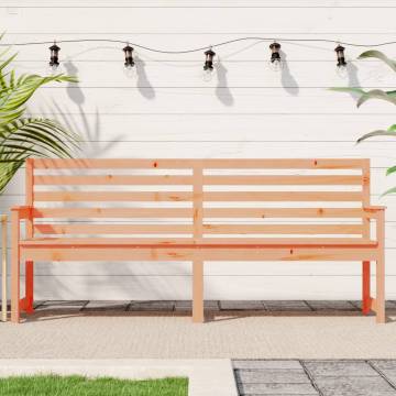 Garden Bench in Solid Douglas Wood - Durable & Stylish