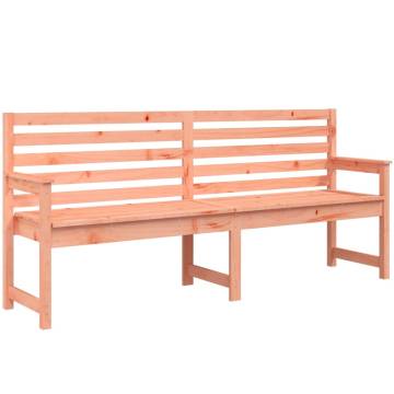 Garden Bench in Solid Douglas Wood - Durable & Stylish