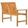 Garden Bench 109 cm Solid Acacia Wood - Elegant Outdoor Seating