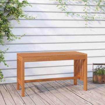 Garden Bench 80 cm Solid Wood Eucalyptus - Stylish Outdoor Seating