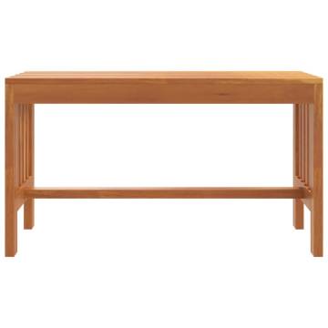 Garden Bench 80 cm Solid Wood Eucalyptus - Stylish Outdoor Seating