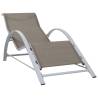 Sunlounger Textilene and Aluminium Taupe Colour taupe Quantity in Package 1 