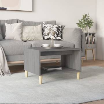 Grey Sonoma Coffee Table - Stylish & Functional 60x50x40 cm