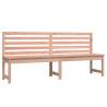 Garden Bench 201.5 cm - Solid Douglas Wood for Outdoor Relaxation