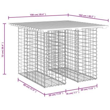 Garden Bench Gabion Design | Solid Douglas Wood | HipoMarket