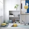 Bookshelf High Gloss White 60x24x76 cm Engineered Wood Colour high gloss white Size 60 x 24 x 76 cm Quantity in Package 1 