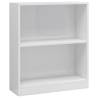 High Gloss White Bookshelf - 60x24x76 cm Engineered Wood