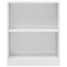 High Gloss White Bookshelf - 60x24x76 cm Engineered Wood