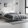 Bed Frame Grey Sonoma 120x190 cm Small Double Engineered Wood Colour grey sonoma Size 120 x 190 cm 