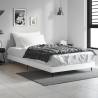 Bed Frame High Gloss White 90x200 cm Engineered Wood Colour high gloss white Size 90 x 200 cm 