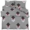 Soft Grey Duvet Cover Set 200x200 cm in Cotton - Hipomarket