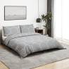 Duvet Cover Set Grey 200x200 cm Cotton Colour grey and white Size 200 x 200 cm + 80 x 80 cm Quantity in Package 2 Number of Pieces 1 