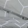 Grey Cotton Duvet Cover Set 200x200 cm | Soft & Elegant