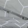 Duvet Cover Set Grey 260x220 cm Cotton - Soft & Elegant