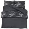 Black Duvet Cover Set 155x220 cm - 100% Cotton Elegance