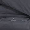 Black Duvet Cover Set 155x220 cm - 100% Cotton Elegance