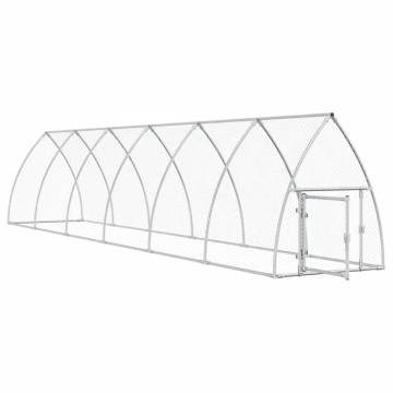 Chicken Cage Silver 600x105x120 cm - Galvanised Steel