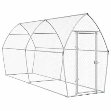 Chicken Cage Silver 400x105x182 cm | Galvanised Steel