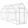 Chicken Cage Silver 400x105x182 cm | Galvanised Steel