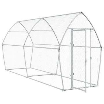 Chicken Cage Silver 400x105x182 cm | Galvanised Steel