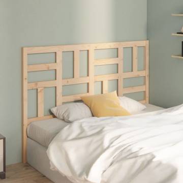 Stylish Solid Wood Pine Bed Headboard - 126x4x104 cm