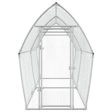 Chicken Cage Silver 400x105x182 cm | Galvanised Steel