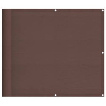 Brown Balcony Screen 90x700 cm - Durable & Water-Resistant