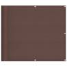 Brown Balcony Screen 90x700 cm - Durable & Water-Resistant