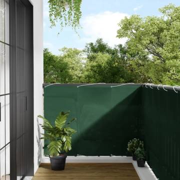 Dark Green Balcony Screen 120x1000 cm - 100% Polyester Oxford