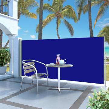 Patio Retractable Side Awning 140x300 cm - Blue | Hipomarket