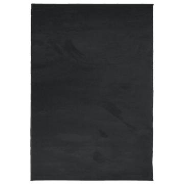 Rug OVIEDO Short Pile Black 140x200 cm - Comfortable & Stylish