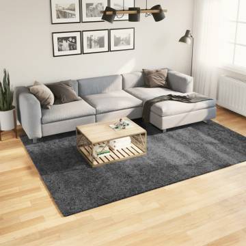 Rug OVIEDO Short Pile Anthracite 200x280 cm - Comfort & Style