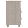 Bedside Cabinet HAMAR White - Solid Pine Wood Nightstand