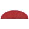 Carpet Stair Treads 15 pcs Bordeaux Red - Non-Slip Protection