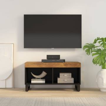 TV Cabinet 85x33x43.5 cm - Solid Mango Wood | HipoMarket