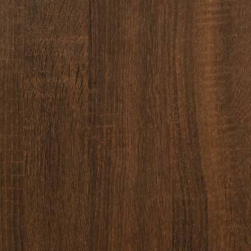 Wall Cabinet Brown Oak - 80x36.5x35 cm Engineered Wood