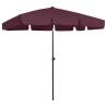 Beach Umbrella Bordeaux Red 200x125 cm Colour bordeaux red Size 200 x 125 cm Quantity in Package 1 