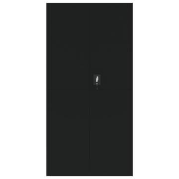 File Cabinet Black 90x40x180 cm - Stylish Steel Organizer