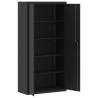 File Cabinet Black 90x40x180 cm - Stylish Steel Organizer