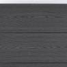 Fence Panel Set Grey 180x186 cm WPC - Durable Garden Fencing