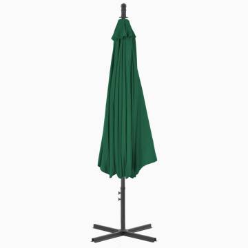 Cantilever Umbrella with Steel Pole 300 cm Green | HipoMarket