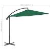 Cantilever Umbrella with Steel Pole 300 cm Green | HipoMarket