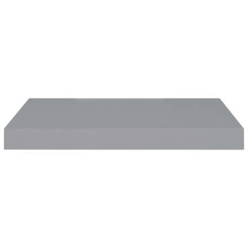 Floating Wall Shelves - 4 pcs Grey MDF | Stylish Home Decor