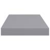 Floating Wall Shelves - 4 pcs Grey MDF | Stylish Home Decor