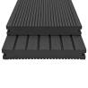 WPC Solid Decking Boards 26 m² - Durable Black Deck Solution