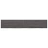 Dark Brown Solid Wood Bathroom Countertop | 160x30 cm