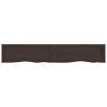 Dark Brown Solid Wood Bathroom Countertop | 160x30 cm