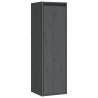 Wall Cabinets 2 pcs Grey - Solid Pinewood & Stylish Design