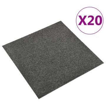 Carpet Floor Tiles 20 pcs 5 m² Anthracite - Durable & Stylish