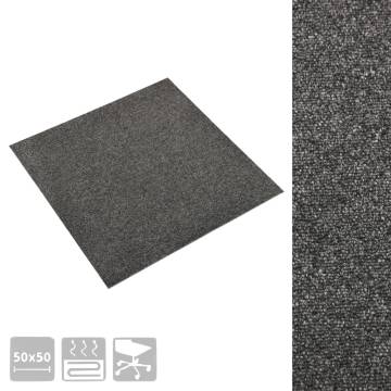 Carpet Floor Tiles 20 pcs 5 m² Anthracite - Durable & Stylish